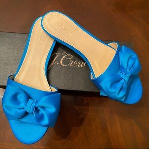 NWOB J.Crew Satin Slides